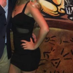 Black mini dress